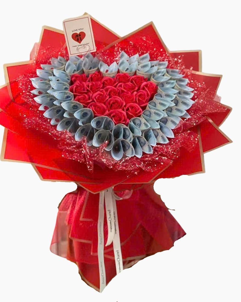  Bó Hoa Lời Thương Màu Đỏ - Hoa 20/10 - HBT94 