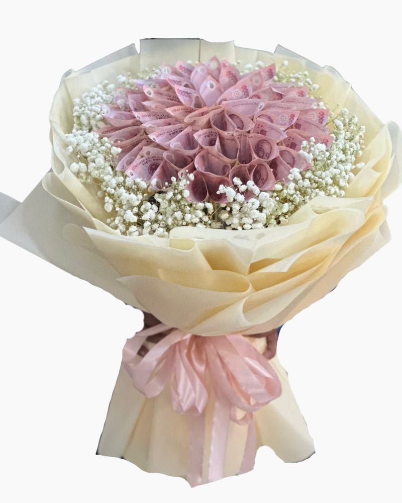  Bó Hoa Nụ Hôn Màu Tím - Hoa 20/10 - HBT87 