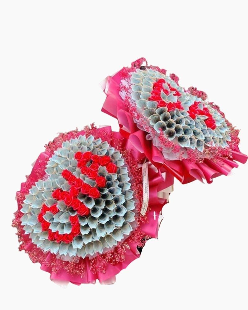  Bó Hoa Tiền 20k Mix Hoa Chữ - BT16 