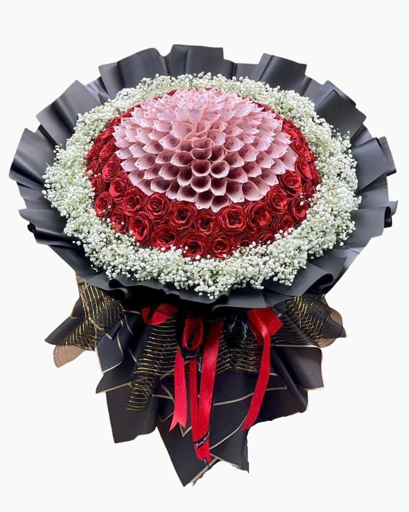  Bó Hoa Trái Tim Đam Mê - Hoa 20/10 - HBT93 