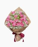  Bó Hoa Tulip Hồng - HBD120 - Hoa 8/3 