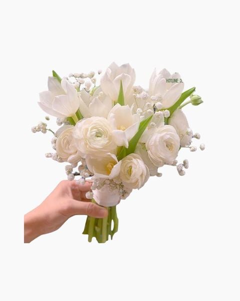 Hoa cưới rum trắng - Sắc tinh khôi cho ngày trọng đại của bạn