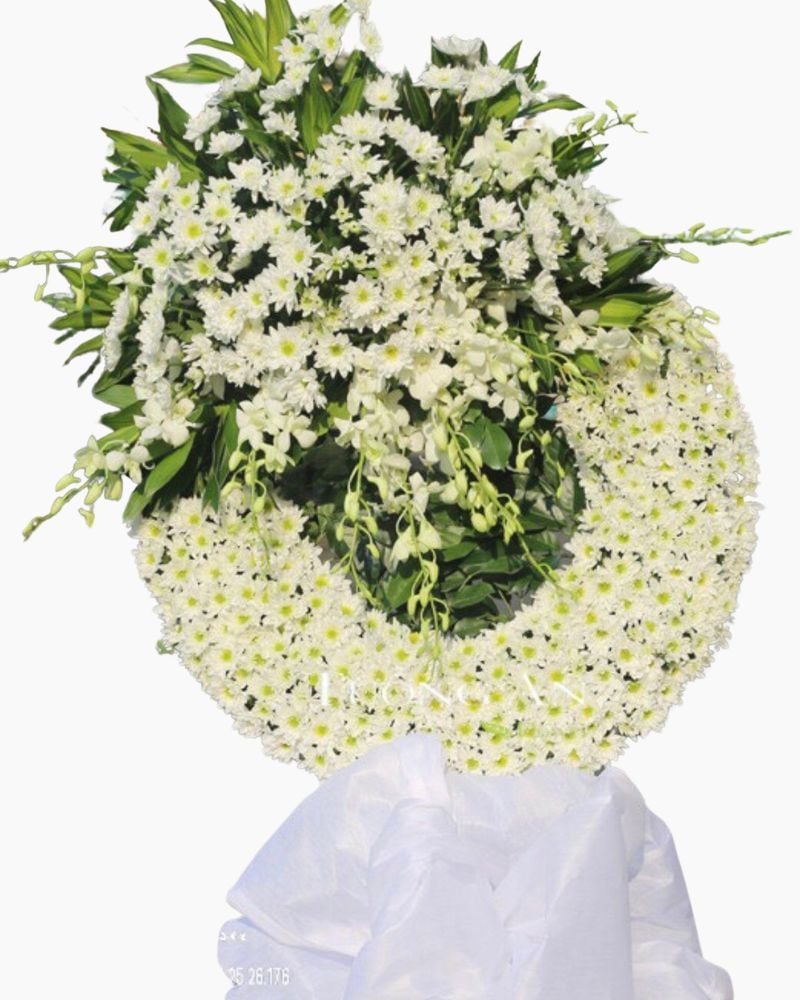  Hạ Trắng - HTL17 - Vòng Hoa Tang Lễ 