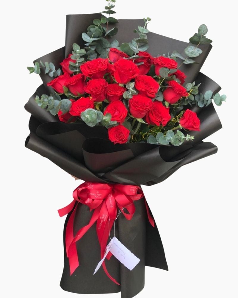  Bó Hoa Hồng Đỏ 30 Bông  - HDB12 - Hoa 20/11 