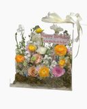  Hoa Cắm Hộp Mica Thiết Kế -  HMC02 