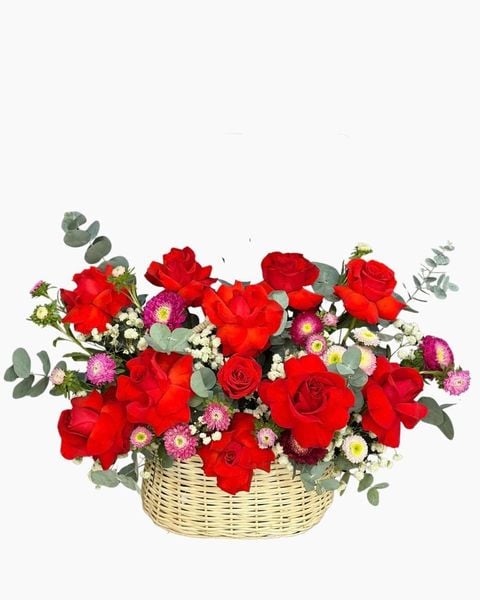 Hoa Giỏ Ngọn Lửa Yêu Thương - Hoa 20/10 - HG71