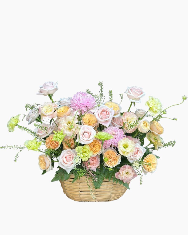  Hoa Giỏ Tình Hồng Ngát Hương - Hoa 20/10 - HG79 