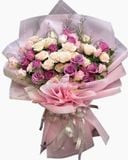  Bó Hoa Tươi Hồng Tím​​​​​​​ - HBD260 