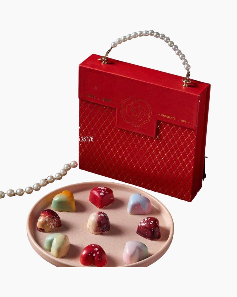  Hộp Chocolate Chanel Đỏ- HCCL12 - Quà Tặng 14/2 