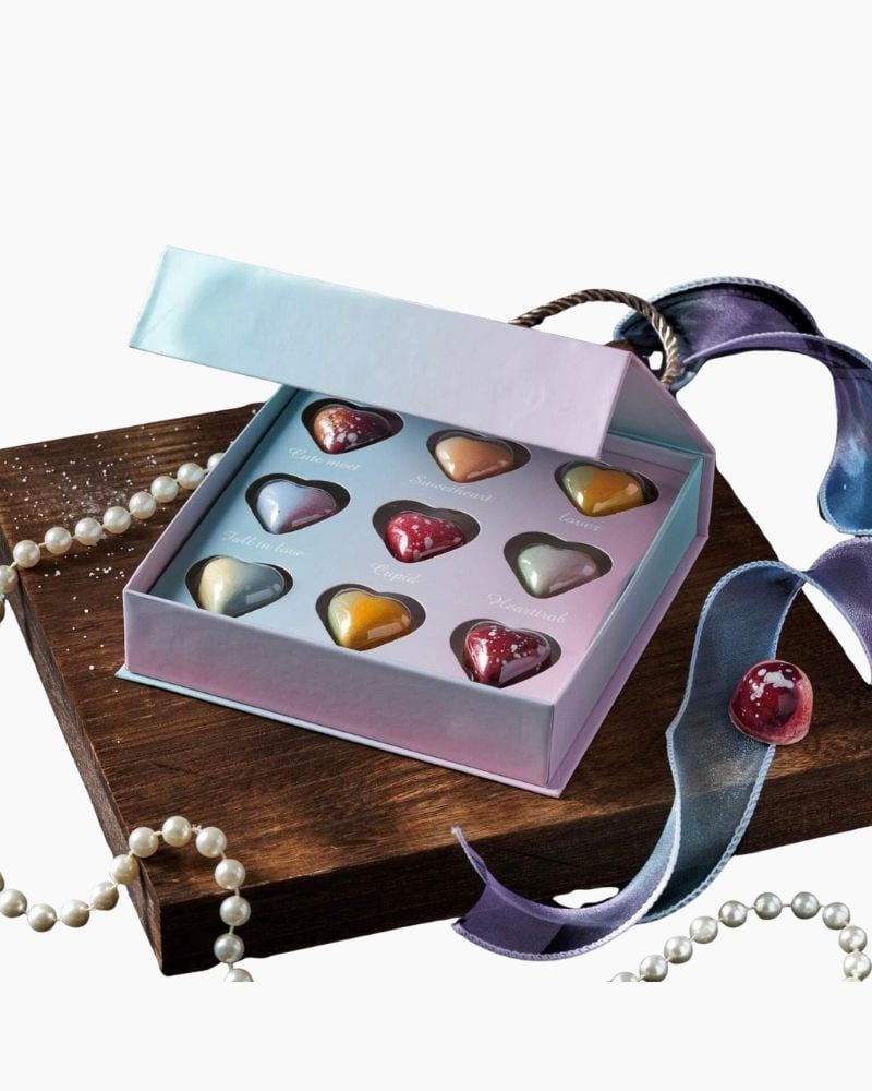  Hộp Chocolate Omber Xanh Hồng Quai Xách - HCCL09 - Quà Tặng 14/2 