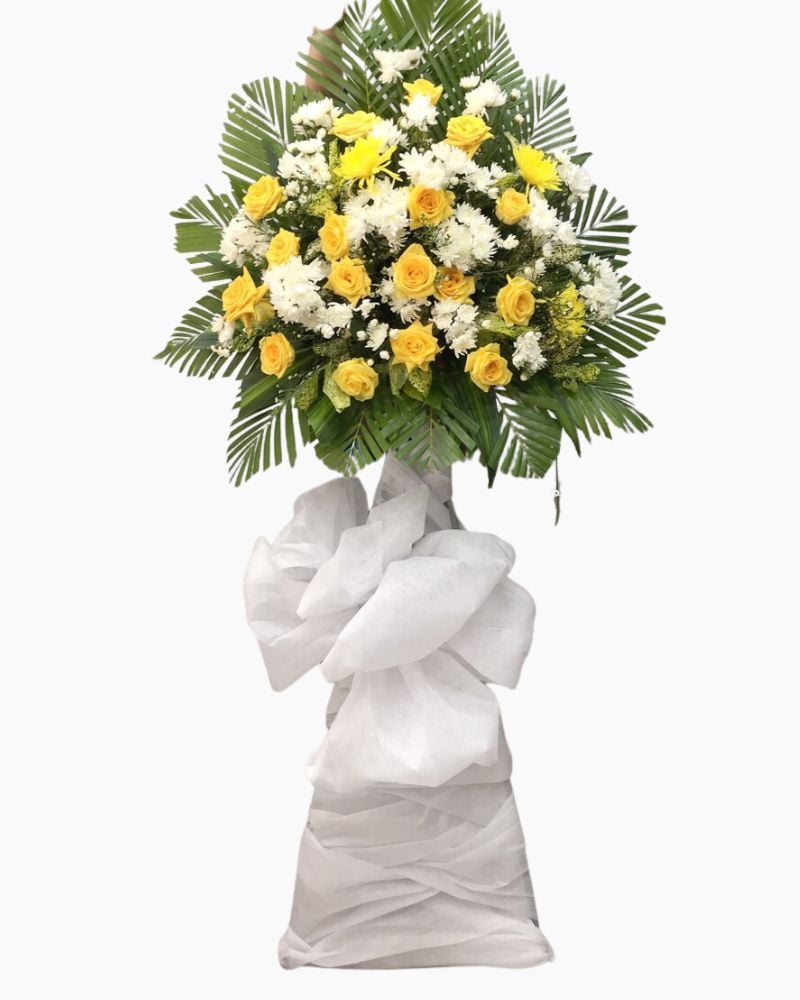  Lá Vàng Rơi - HTL120 - Vòng Hoa Đám Tang 