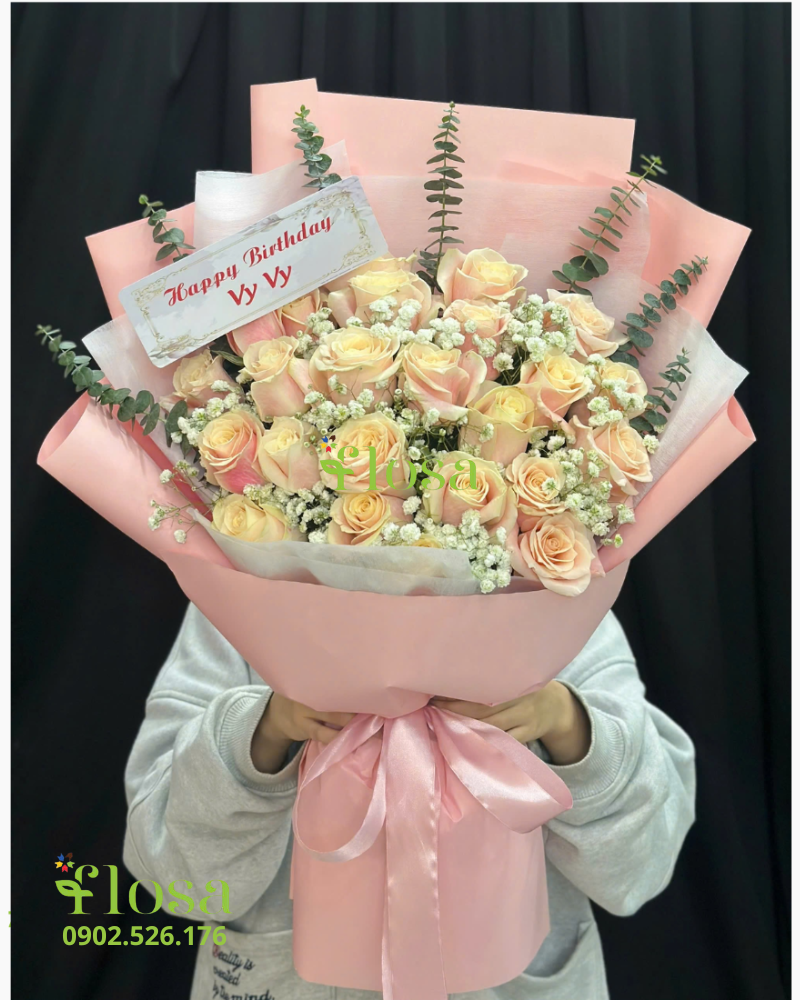  Bó Hoa Phấn Xinh  - HBD319 