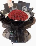  Red Wine - HST33 - Bó Hoa Hồng Sáp Đỏ 