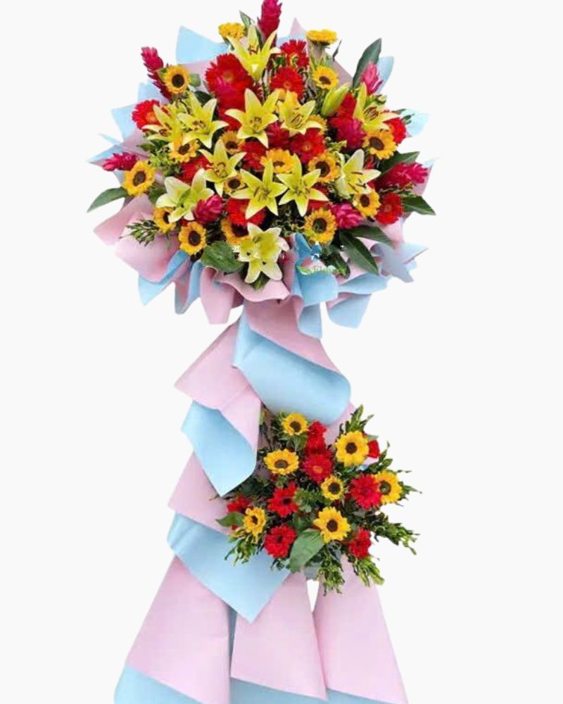  Lẵng Hoa Success Flowers - HCM05 