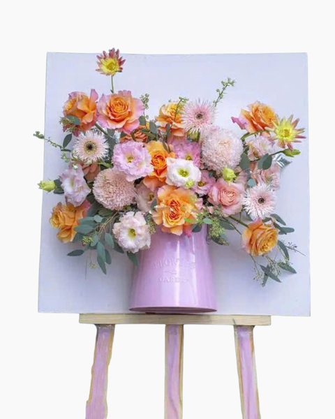 Mẫu hoa màu cam thể hiện nhiệt huyết, niềm vui và sự sáng tạo: toa-lac-gt24-ke-hoa-khai-truong