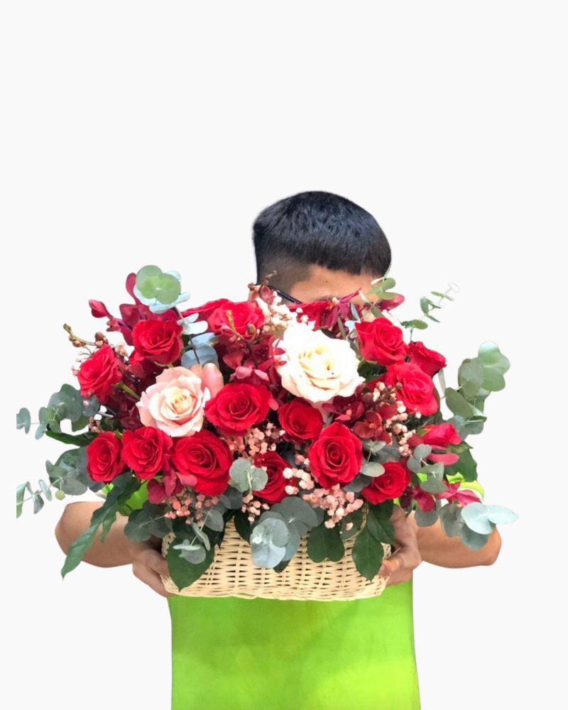  Giỏ Hoa Vào Hạ - HG38 - Hoa 20/11 Vinh Danh Giáo Viên 