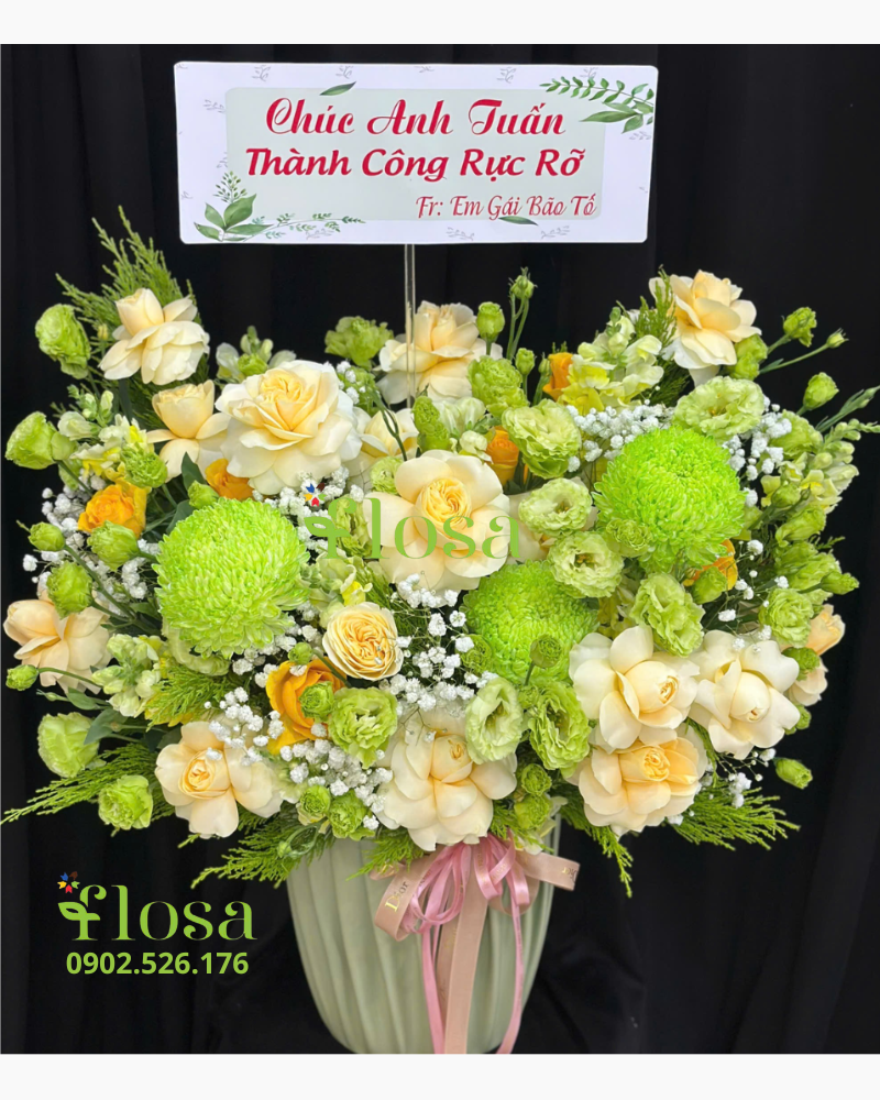  Hộp Hoa Xanh Mát - HH107 