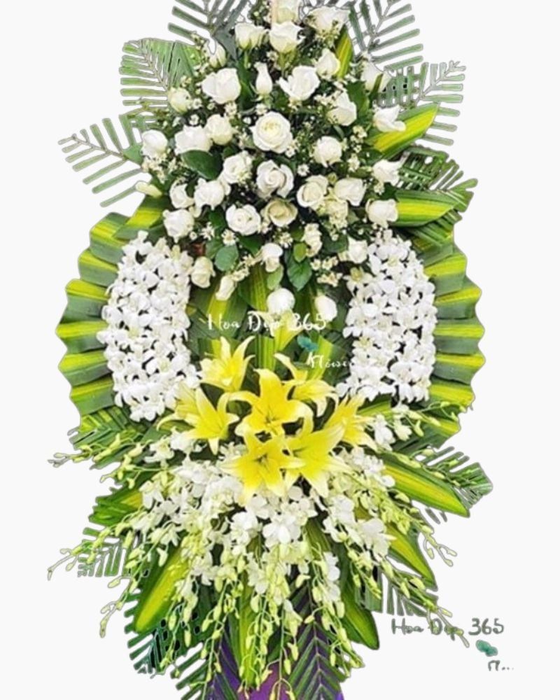 Vòng Hoa Đám Tang Xót Thương - HTL98 