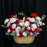  Hoa Giỏ Thắm Sắc Yêu Thương - Hoa 20/10 - HG77 