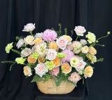  Hoa Giỏ Tình Hồng Ngát Hương - Hoa 20/10 - HG79 