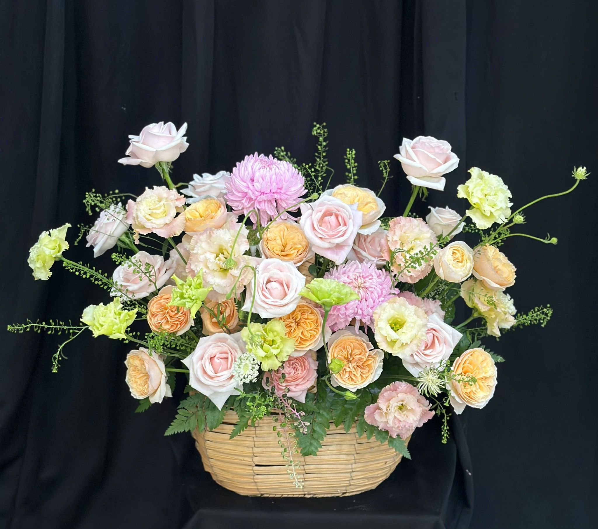  Hoa Giỏ Tình Hồng Ngát Hương - Hoa 20/10 - HG79 