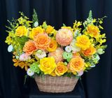  Hoa Giỏ Nắng Xuân May Mắn - Hoa 20/10 - HG76 