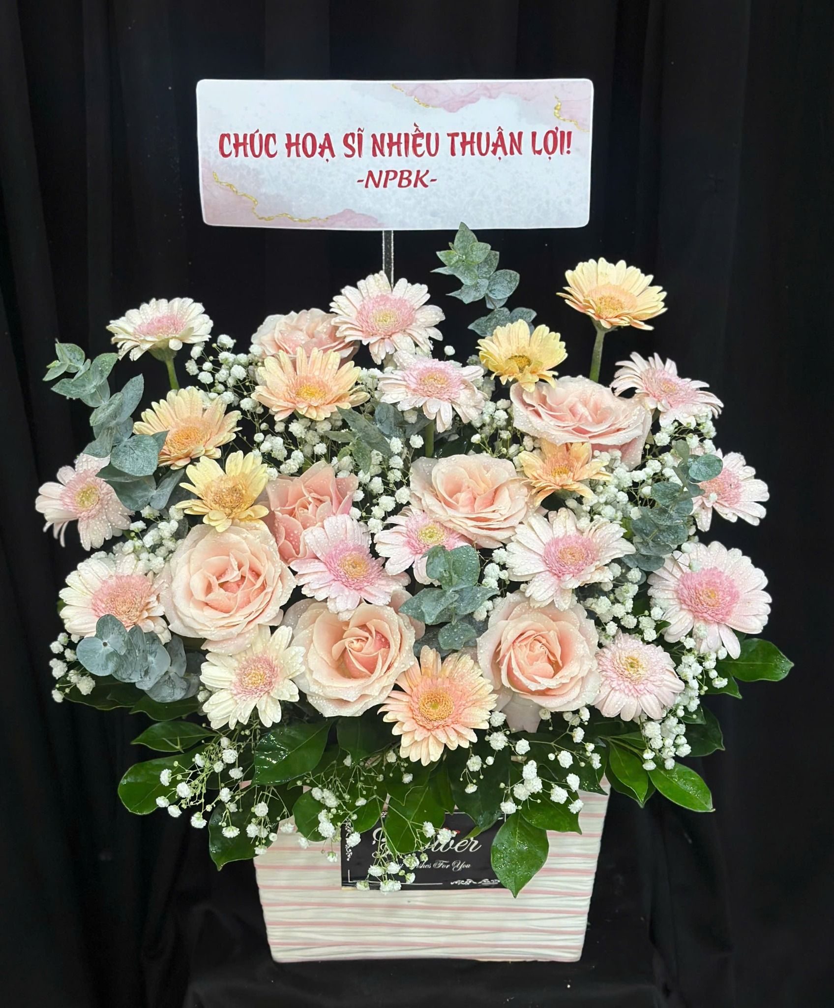  Hoa Giỏ Thì Thầm Hoa Nắng - Hoa 20/10 - HG75 