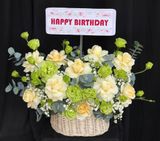  Hoa Giỏ Nắng Vàng Hạnh Phúc - Hoa 20/10 - HG72 