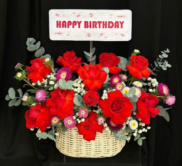 Hoa Giỏ Ngọn Lửa Yêu Thương - Hoa 20/10 - HG71