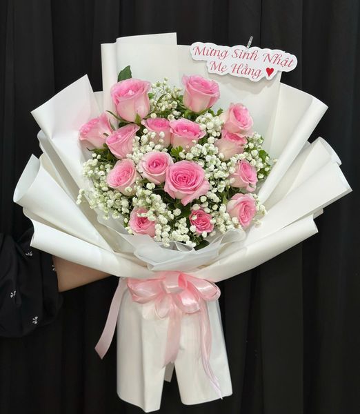 Bó Hoa Sắc Hồng Dịu Dàng - Hoa 20/10 - HBD306