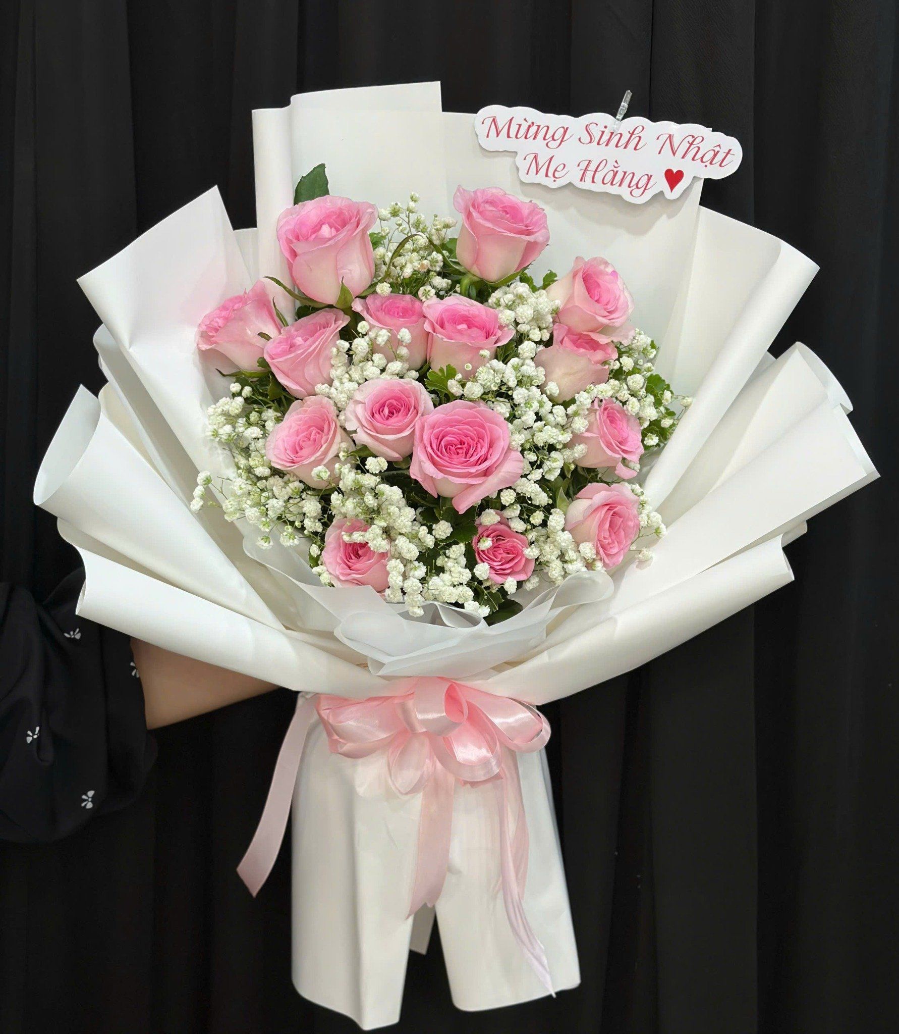  Bó Hoa Sắc Hồng Dịu Dàng - Hoa 20/10 - HBD306 