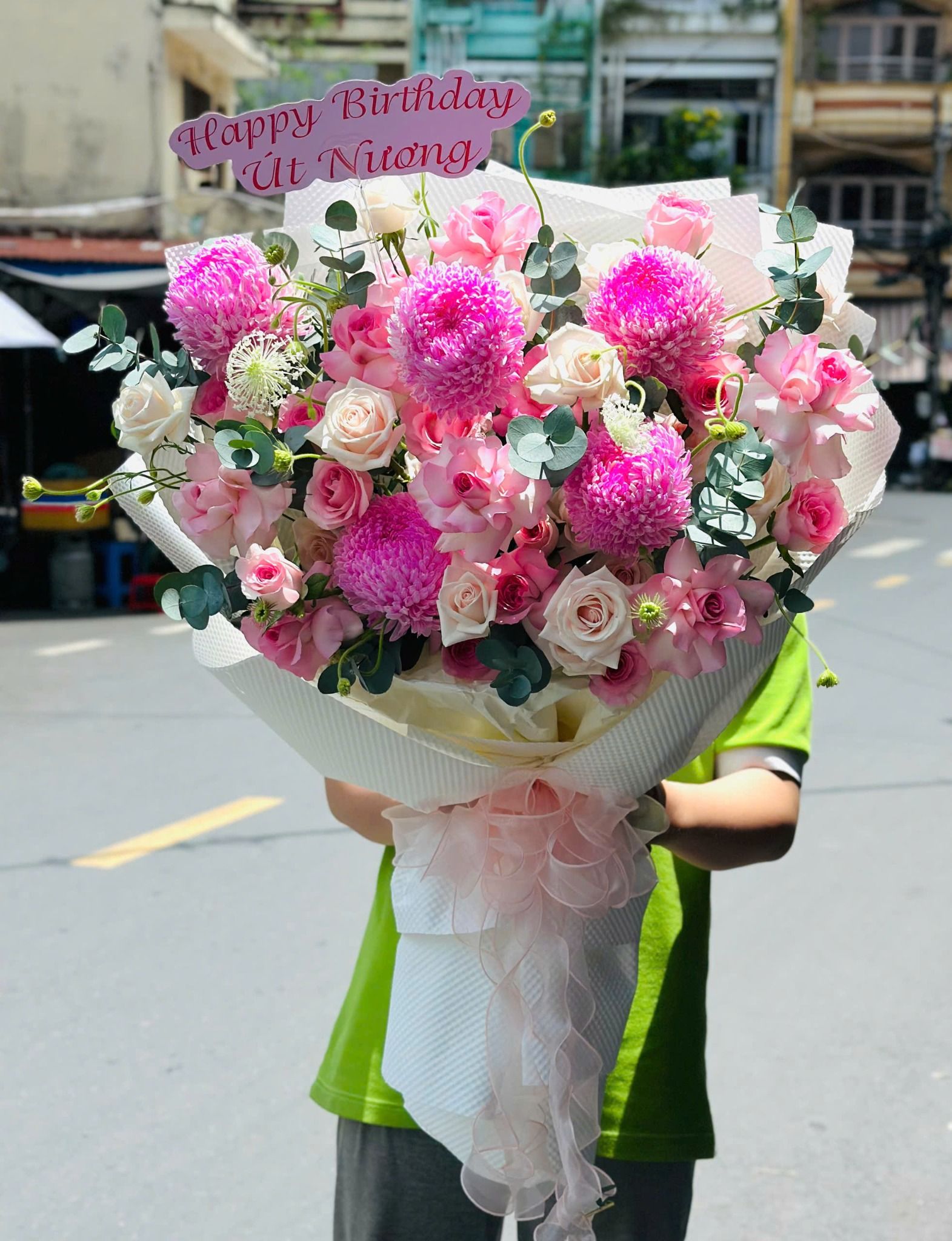  Bó Hoa Nắng Hồng Bình Yên - 20/10 - HBD300 