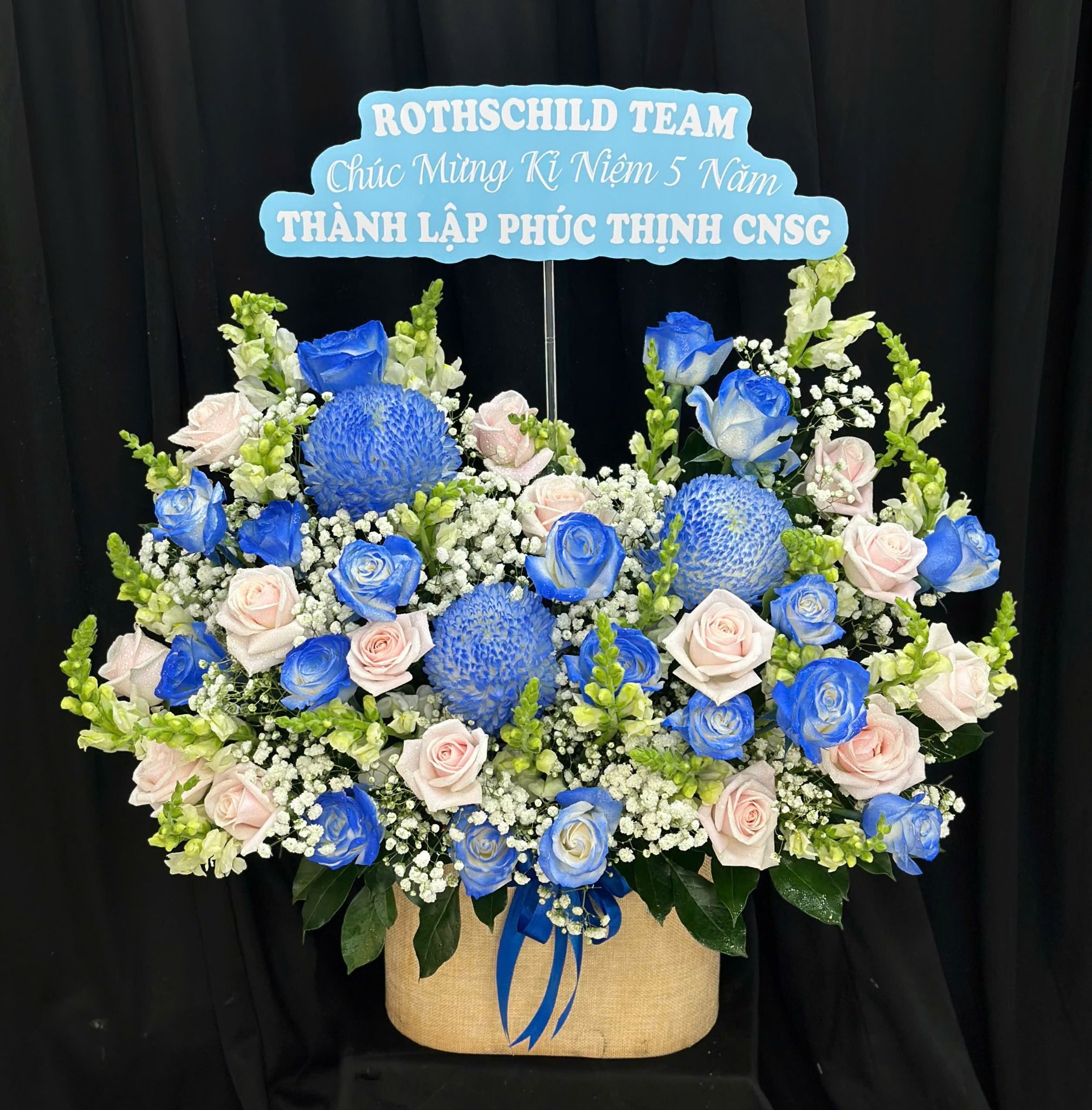  Hộp Hoa Thịnh Vượng Xanh - Hoa 20/10 - HH62 