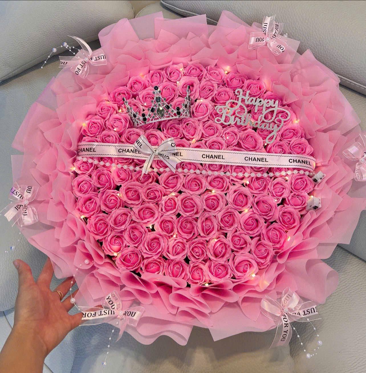  Bó Hoa Tình Hồng Mộng Mơ - Hoa 20/10 - HST66 