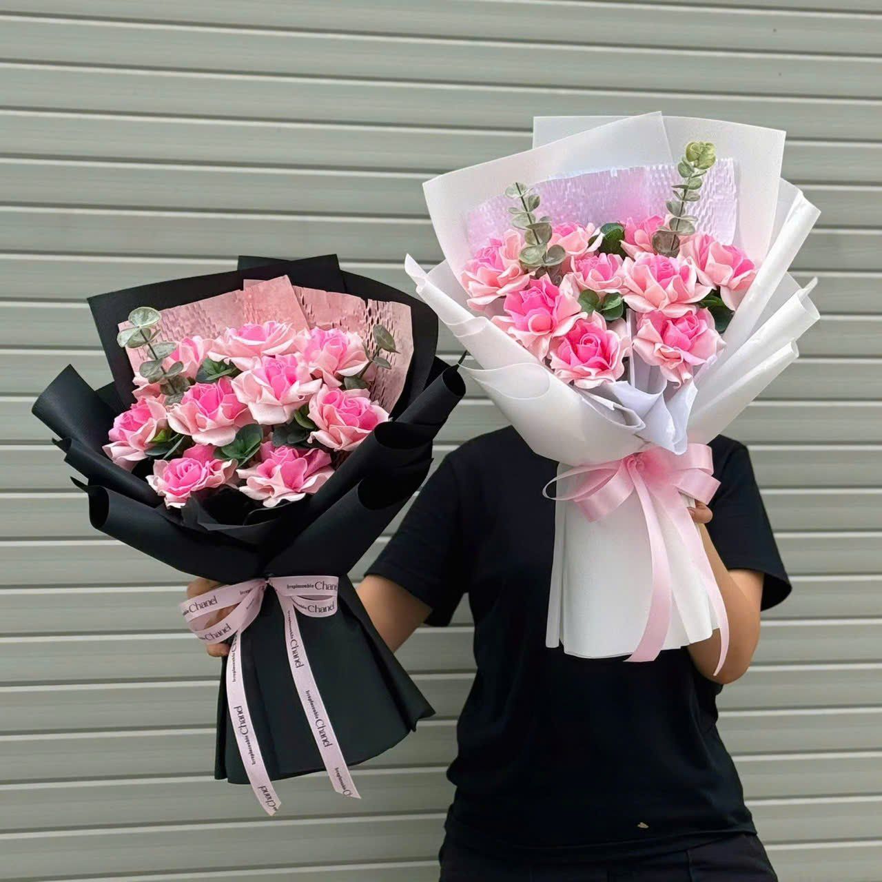  Bó Hoa Sáp Nàng Thơ Hồng - Hoa 20/10 - HST67 