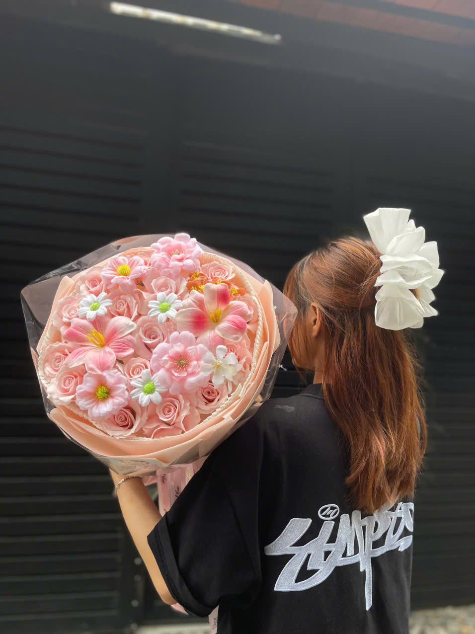  Bó Hoa Xinh Trong Sắc Hồng - Hoa 20/10 - HST70 