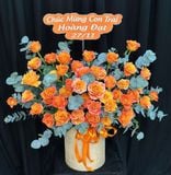  Hộp Hoa Sắc Cam Thịnh Vượng - HH66 