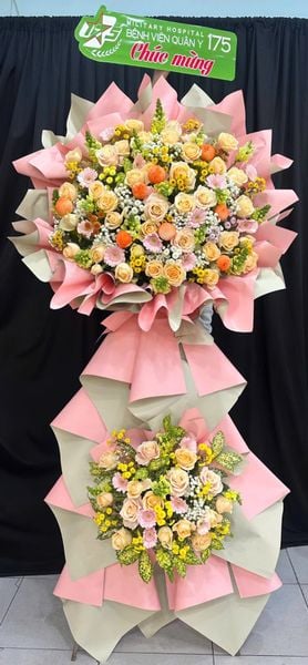 Hoa Hồng: Kệ Hoa Khai Trương Phú Quý Nở Hoa - HCM71