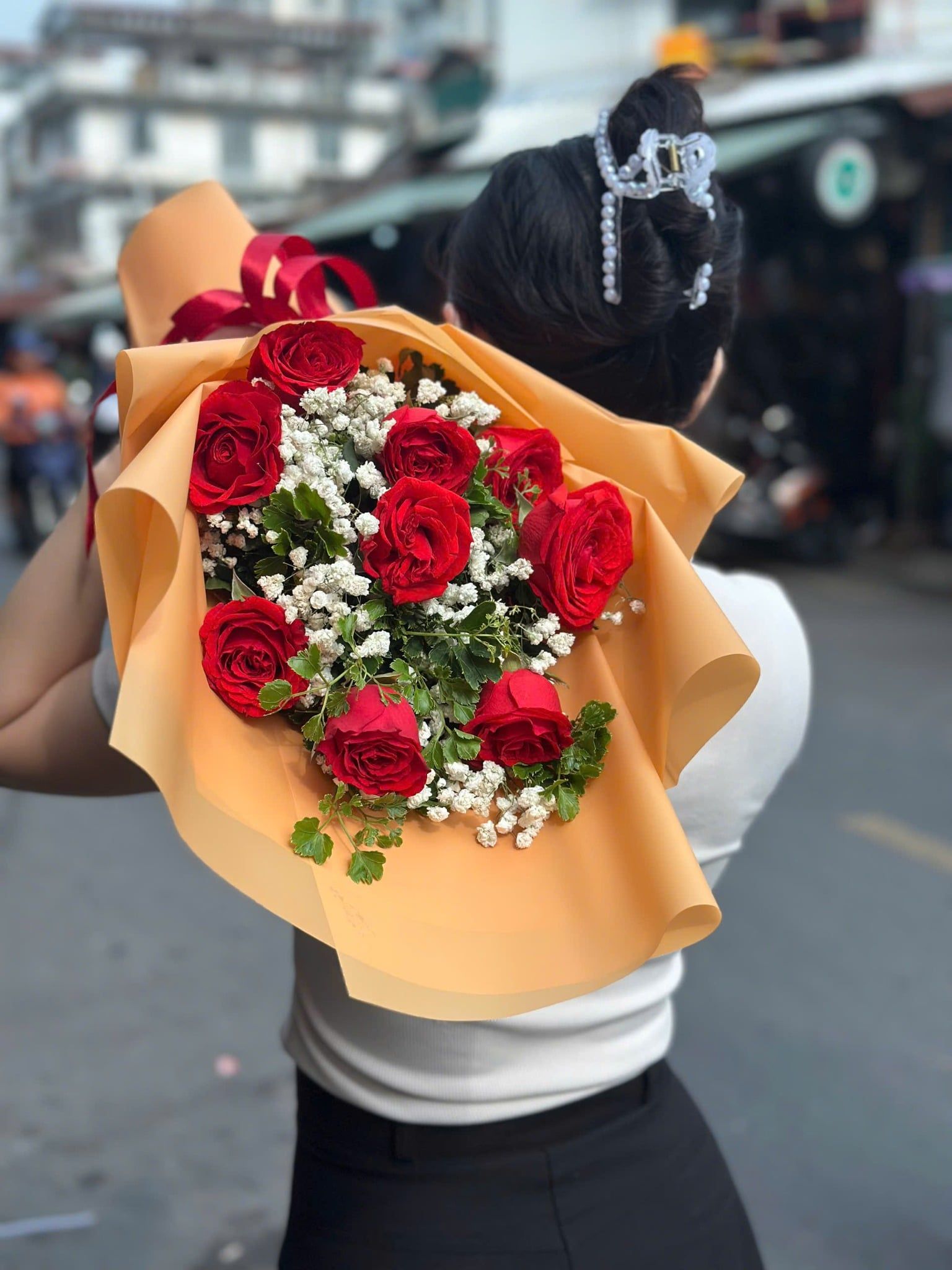  Đỏ Thắm - HBD166 - Hoa 8/3 