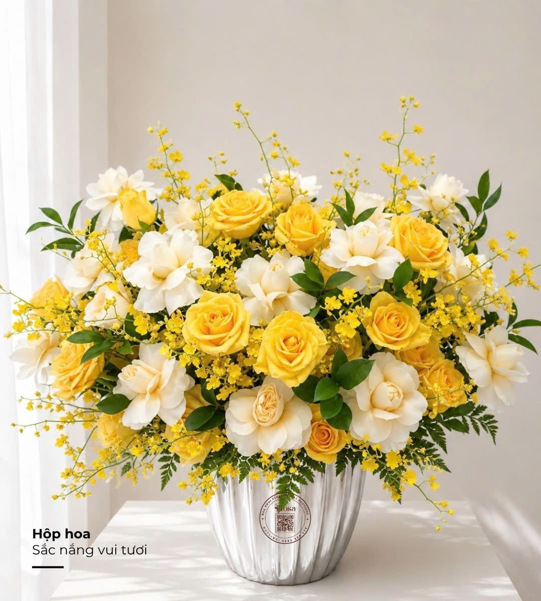  Hoa Hộp Sắc Nắng Vui Tươi  - HH211 