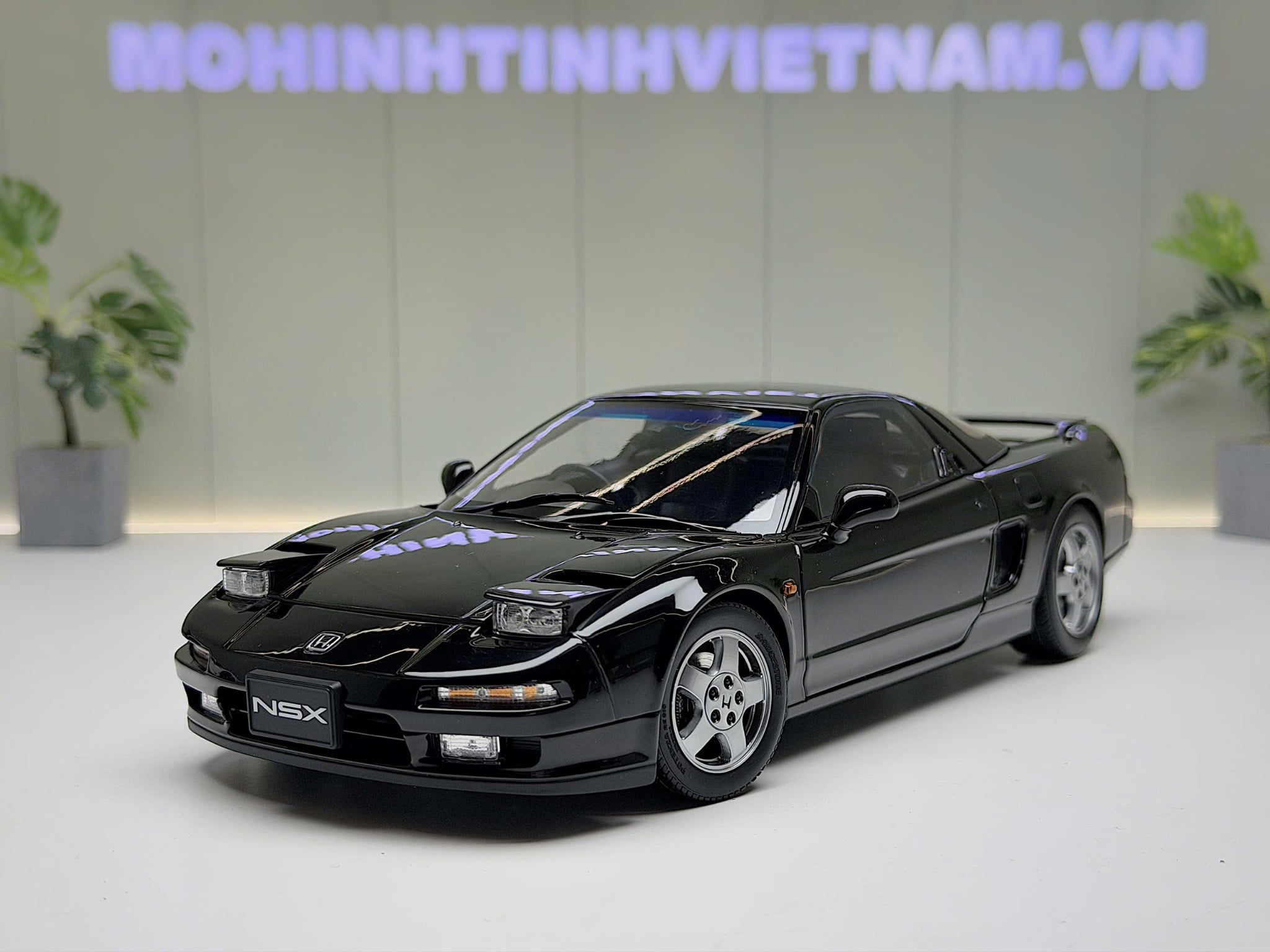 XE MÔ HÌNH HONDA NSX NA1 BLACK,TỶ LỆ 1/18 LCD