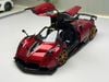 XE MÔ HÌNH PAGANI IMOLA RED METALLIC,TỶ LỆ 1/18 LCD