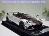 XE MÔ HÌNH PAGANI HUAYRA BC ROADSTER SILVER/CARBON,TỶ LỆ 1/18 HENSON HEAVEN