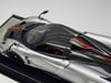 XE MÔ HÌNH PAGANI HUAYRA BC ROADSTER SILVER/CARBON,TỶ LỆ 1/18 HENSON HEAVEN