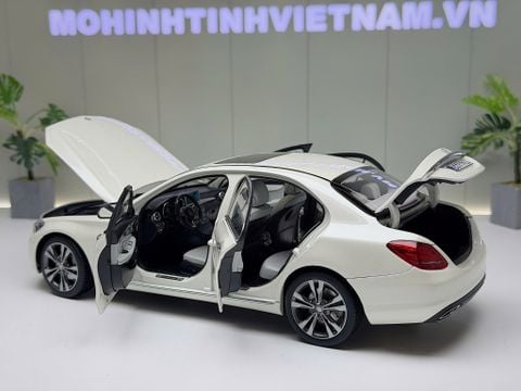  XE MÔ HÌNH MERCEDES BENZ C250 WHITE,TỶ LỆ 1/18 NOREV 