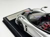 XE MÔ HÌNH PAGANI HUAYRA BC ROADSTER SILVER/CARBON,TỶ LỆ 1/18 HENSON HEAVEN