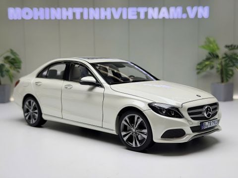  XE MÔ HÌNH MERCEDES BENZ C250 WHITE,TỶ LỆ 1/18 NOREV 