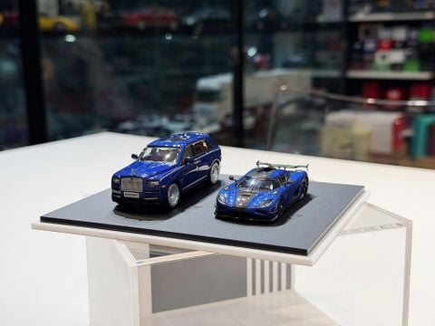  XE MÔ HÌNH ROLLS ROYCE CULLINAN - KOENIGSEGG AGERA,TỶ LỆ 1/64 
