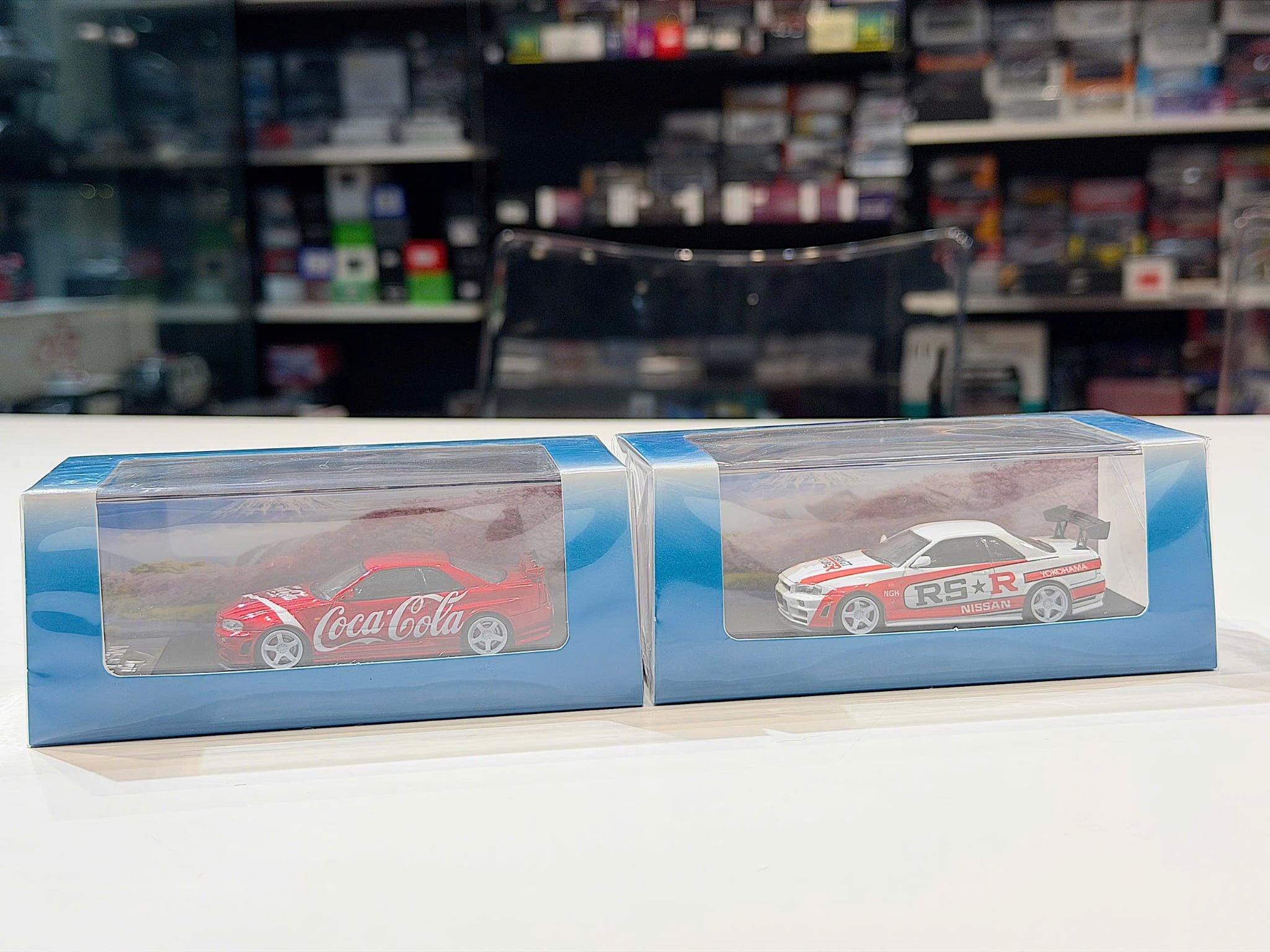 XE MÔ HÌNH NISSAN GTR R34 SKYLINE,TỶ LỆ 1/64 FUJI