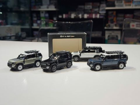  XE MÔ HÌNH LAND ROVER DEFENDER 90 X 110,TỶ LỆ 1/64 ALMOST REAL 